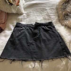 Urban Outfitters BDG Black Jean Mini Skirt